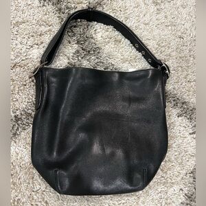 Black Navy Coach (9186) Small Duffle Sac Bucket Y2K Vintage  Shoulder Bag